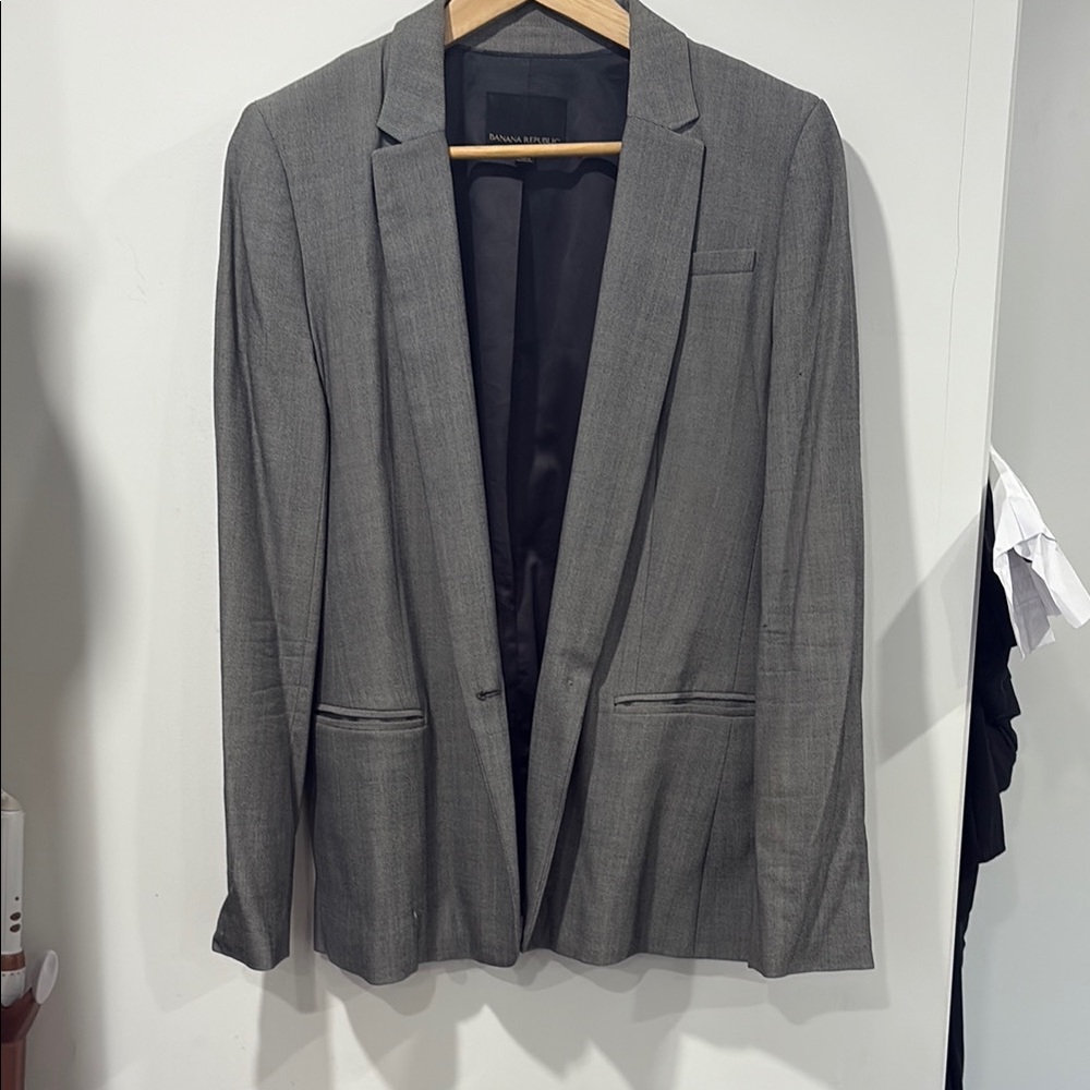 Women’s Gray Blazer by Banana Republic